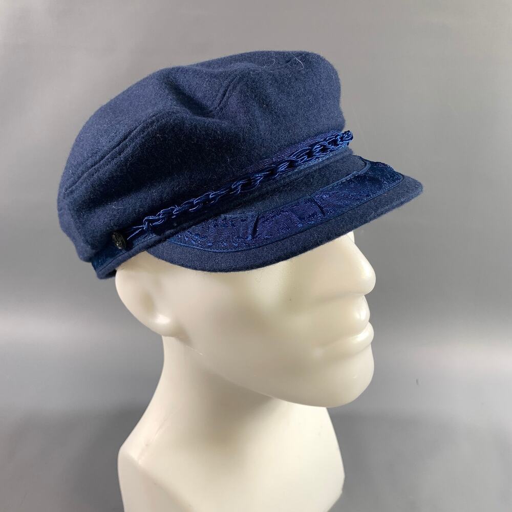 STRAIGHT TO HELL Size M Blue Wool Blend Hats
